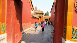 Kleine Gasse in der verbotenen Stadt